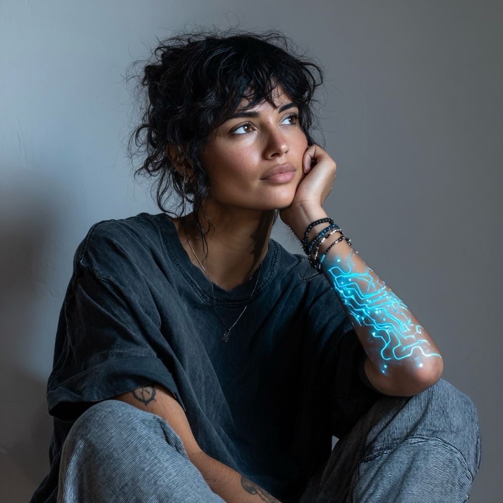 Refleksja · Model I — neon lightning