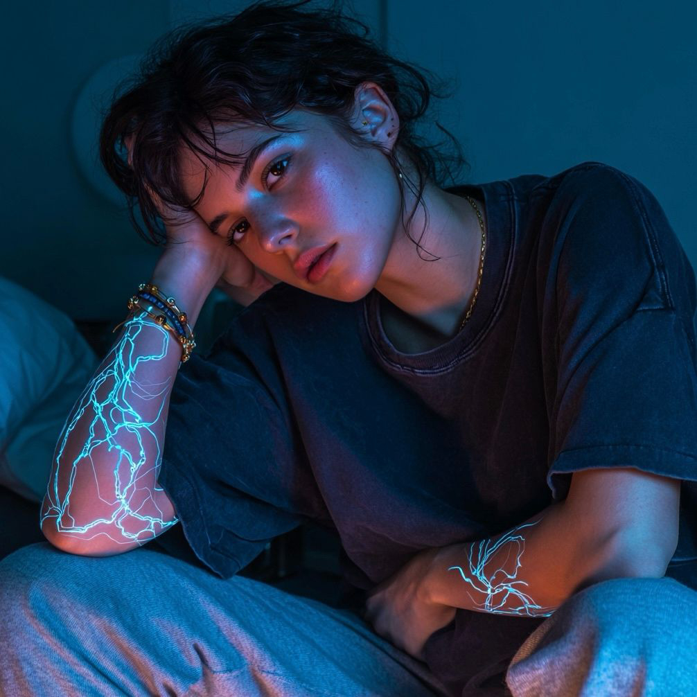 Elegancja · evening, blue neon